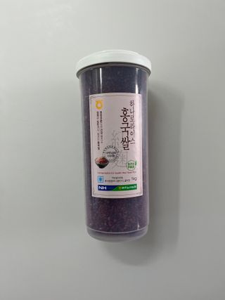 하나로라이스 기능성쌀 5종 1kg  환경을 생각한 다회용 용기 사용 — 5점을 준 리뷰어가 2022년 1월 올린 사용 사진