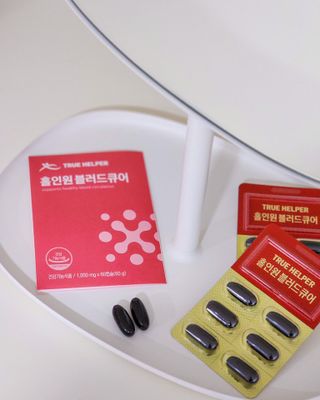 트루헬퍼 홀인원 블러드큐어 혈행+혈압+콜레스테롤 한번에 1박스 1개월 — 5점을 준 리뷰어가 2023년 2월 올린 사용 사진
