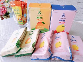 비타앤C 레몬맛, 망고맛 — 5점을 준 리뷰어가 2021년 5월 올린 사용 사진
