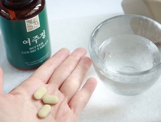 일편강심 여주정,마카정,새싹보리정,보스웰리아정,저분자콜라겐 — 2.5점을 준 리뷰어가 2021년 7월 올린 사용 사진