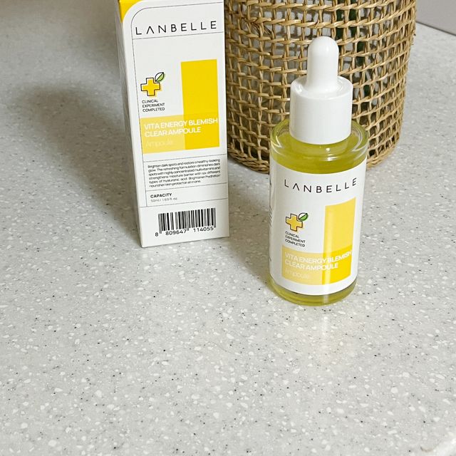 랑벨 비타 에너지 잡티 앰플 50ml 고농축 비타민, 저자극, 수분 촉촉, 미백 앰플 리뷰 사진