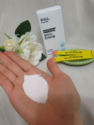 힐리셔스 퓨어바이탈 석류맛 — 5점을 준 리뷰어가 2021년 2월 올린 사용 사진