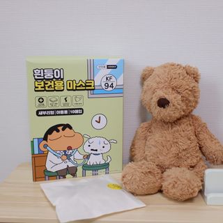 [숨그림]  덴탈마스크 짱구 우리아이 그리고 내가 쓰는 믿을수있는 케릭터 마스크  16종 — 5점을 준 리뷰어가 2021년 11월 올린 사용 사진