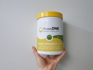 프로티원 단백질쉐이크 녹차맛 2주분 1통+보틀 — 5점을 준 리뷰어가 2021년 4월 올린 사용 사진