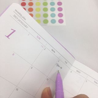 리훈 2023년 이야기다이어리 숏 날짜형 — 5점을 준 리뷰어가 2023년 1월 올린 사용 사진