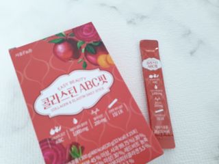 서울에프엔비 콜라스틴 3종 뷰티젤리스틱 45입 [ABC핏 15입 /  석류핏 15입 / 청스피루리나 15입] — 5점을 준 리뷰어가 2021년 9월 올린 사용 사진