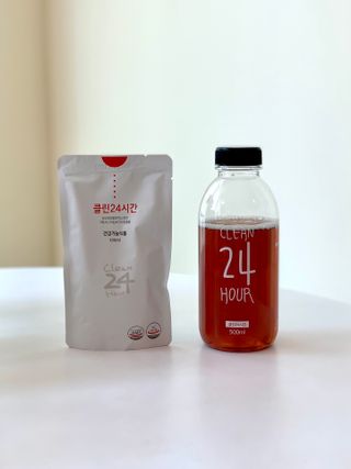 클린24시간 1BOX(5포) + 전용보틀(500ml) — 5점을 준 리뷰어가 2023년 6월 올린 사용 사진