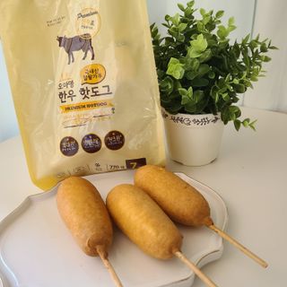 오마뎅 한우핫도그 — 5점을 준 리뷰어가 2021년 7월 올린 사용 사진