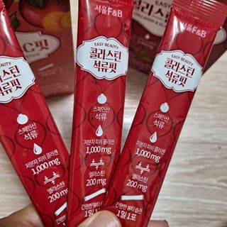 서울에프엔비 콜라스틴 3종 뷰티젤리스틱 45입 [ABC핏 15입 /  석류핏 15입 / 청스피루리나 15입] — 5점을 준 리뷰어가 2021년 9월 올린 사용 사진