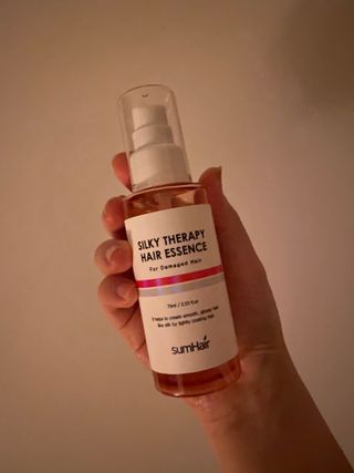 썸헤어 / SUMHAIR 썸헤어 실키 테라피 헤어 에센스 — 2.5점을 준 리뷰어가 2021년 4월 올린 사용 사진