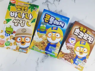 씨알푸드 뽀로로 시리얼 3종 — 5점을 준 리뷰어가 2022년 2월 올린 사용 사진
