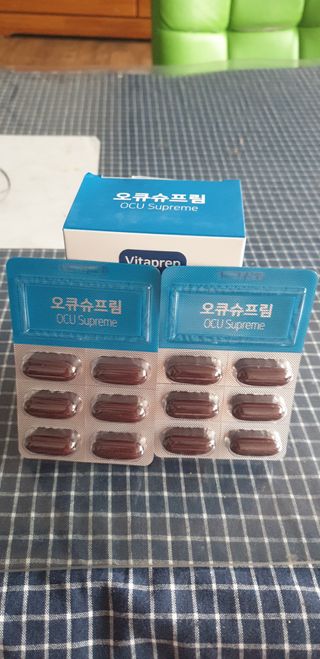 뉴트리션팩토리 비타프렙 오큐슈프림 루테인 오메가3 1050mg — 5점을 준 리뷰어가 2021년 8월 올린 사용 사진