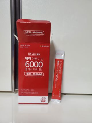 메타아르기닌 GC녹십자웰빙 메타 아르기닌 6000 플러스 오르니틴 — 5점을 준 리뷰어가 2022년 12월 올린 사용 사진