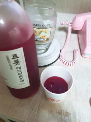 트롯전통식혜 트롯레드비트식혜 1리터 +500리터 — 5점을 준 리뷰어가 2021년 6월 올린 사용 사진