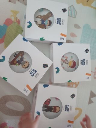 [블루 본 아이노우] 유아용 컬러마스크 40 PCS SET 2중 택 1 — 5점을 준 리뷰어가 2021년 4월 올린 사용 사진