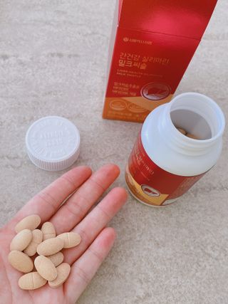서울약사신협 간건강 실리마린 밀크씨슬 800mg, 60정 — 5점을 준 리뷰어가 2021년 10월 올린 사용 사진