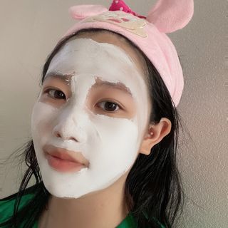 리더스코스메틱 리더스 밀크 스폰지 마스크 — 5점을 준 리뷰어가 2021년 5월 올린 사용 사진