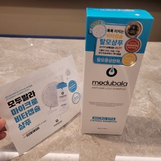 모두발라 마이크로 비타캡슐 탈모샴푸 — 5점을 준 리뷰어가 2022년 2월 올린 사용 사진