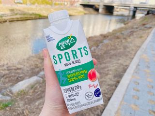 셀렉스스포츠 셀렉스 스포츠 웨이 프로틴 복숭아_ 330ml x 12팩 — 5점을 준 리뷰어가 2021년 3월 올린 사용 사진