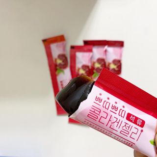 헬스업_쁘띠쁘띠석류콜라겐젤리_20g x 14포 — 5점을 준 리뷰어가 2021년 2월 올린 사용 사진