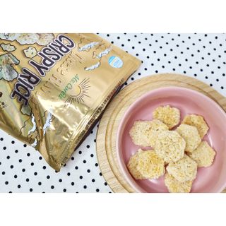 미즈꼬레아 치즈맛 누룽지크리스피 — 3.5점을 준 리뷰어가 2022년 2월 올린 사용 사진