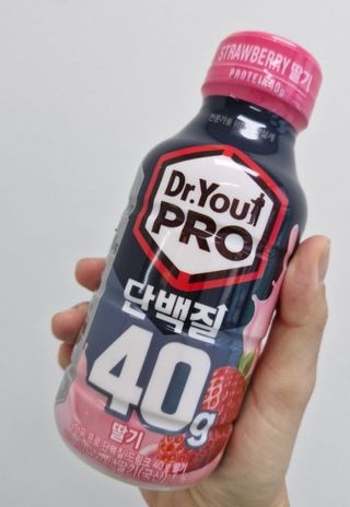 닥터유 프로 단백질드링크 40g 딸기 — 5점을 준 리뷰어가 2025년 7월 올린 사용 사진