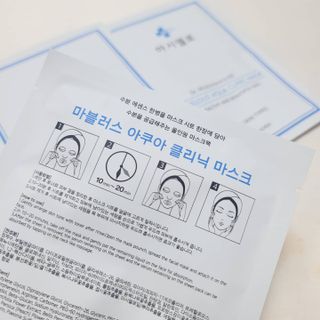 닥터마시멜로 닥터마스멜로 마블러스 아쿠아 클리닉 마스크 — 5점을 준 리뷰어가 2021년 5월 올린 사용 사진