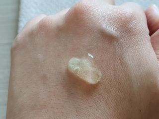 김정문알로에 큐어 큐어 알로에 리프레쉬 젤리 세럼, 큐어 알로에 하이드로 젤리 크림 — 5점을 준 리뷰어가 2021년 4월 올린 사용 사진