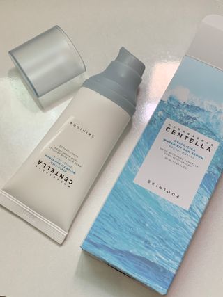 MF[스킨1004] 마다가스카르 센텔라 히알루-시카 워터핏 선세럼 50ml — 5점을 준 리뷰어가 2024년 5월 올린 사용 사진