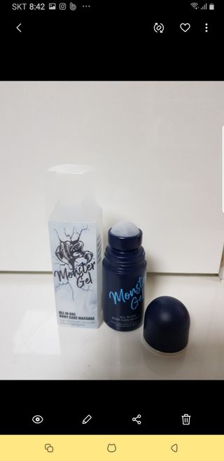 [바록스] 류현진 올인원 바디릴렉싱 몬스터겔 50ml — 5점을 준 리뷰어가 2021년 4월 올린 사용 사진