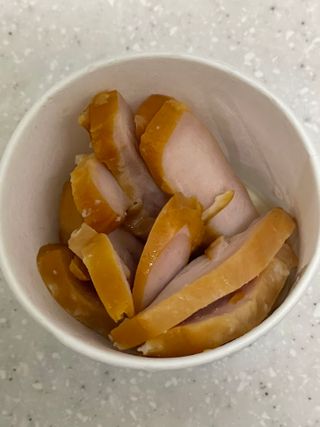한끼통살 슬라이스 닭가슴살 — 5점을 준 리뷰어가 2023년 2월 올린 사용 사진