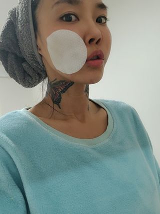 메디필 레드 락토 콜라겐 필링패드 — 5점을 준 리뷰어가 2021년 2월 올린 사용 사진