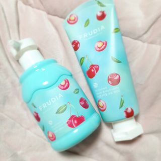[후르디아] 과즙 뿜뿜_체리 바디워시+바디에센스 세트 — 5점을 준 리뷰어가 2021년 1월 올린 사용 사진