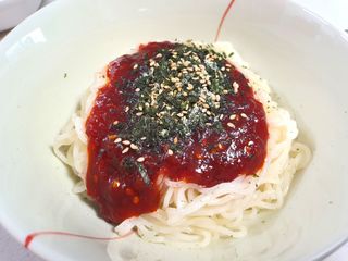 [한면원] 비빔국수 2인분 — 5점을 준 리뷰어가 2022년 8월 올린 사용 사진
