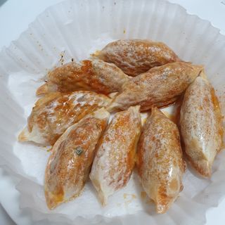 삼양냉동 [삼양] 얇은피불닭왕교자+얇은피까르보불닭왕교자 총4팩 — 5점을 준 리뷰어가 2021년 2월 올린 사용 사진