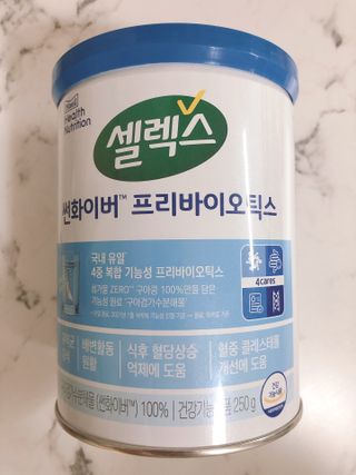 셀렉스 썬화이버 프리바이오틱스 — 5점을 준 리뷰어가 2021년 12월 올린 사용 사진