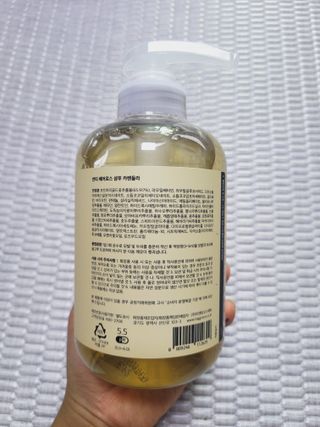 빅그린 안티 헤어로스 탈모 카렌듈라 바이옴 샴푸 500ml (지성두피용) — 4점을 준 리뷰어가 2022년 7월 올린 사용 사진