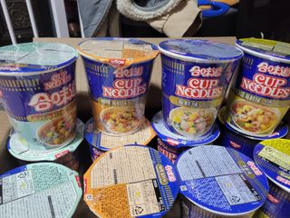 NISSIN 닛신 컵누들  4종 - 씨푸드오리지날, 씨푸드 스파이시, 씨푸드 커리, 씨푸드 XO소스 — 5점을 준 리뷰어가 2023년 1월 올린 사용 사진