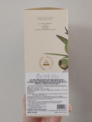 올리브 오일 스킨케어 컴퍼니 [OOSC] 향기로운 보습 로즈 제라늄 바디워시 500ml — 4점을 준 리뷰어가 2021년 5월 올린 사용 사진