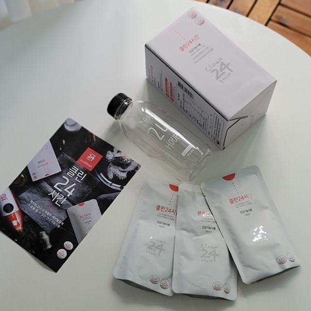 클린24시간 1BOX(5포) + 전용보틀(500ml) 리뷰 사진