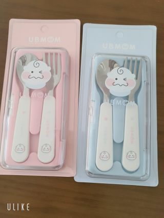 유비맘 스푼포크 케이스 세트 1+1 _컬러랜덤 발송 — 5점을 준 리뷰어가 2021년 2월 올린 사용 사진