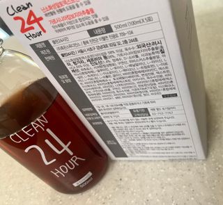 클린24시간 1BOX(5포) + 전용보틀(500ml) — 4점을 준 리뷰어가 2022년 8월 올린 사용 사진