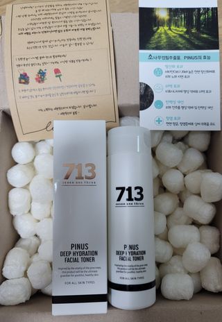 [세븐원쓰리 713] 토너 하나만으로도 피부회복 흡수촉촉 몽글토너 — 5점을 준 리뷰어가 2021년 11월 올린 사용 사진