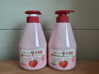 [과일나라] 피부가 마시는 딸기우유 바디클렌저&바디로션 — 5점을 준 리뷰어가 2022년 9월 올린 사용 사진
