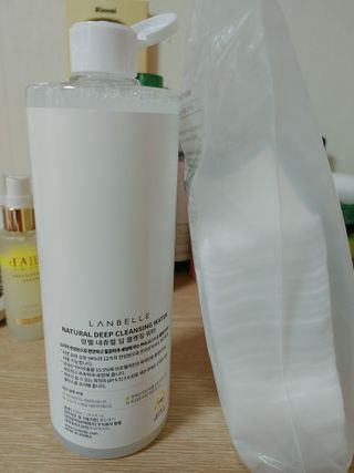 랑벨 내츄럴 딥 클렌징 워터 500ml — 5점을 준 리뷰어가 2022년 6월 올린 사용 사진