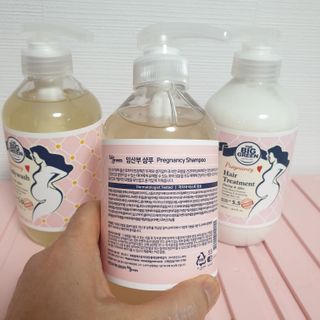 빅그린 임산부 전용라인 3종세트 - 샴푸500ml,트리트먼트500ml,바디워시500ml — 5점을 준 리뷰어가 2022년 8월 올린 사용 사진