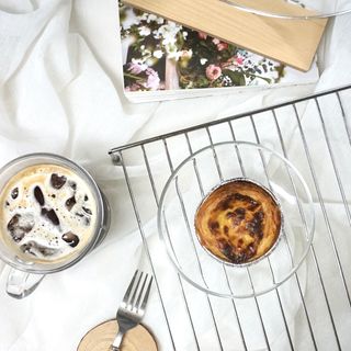 디앙뜨 포르투갈 에그타르트 오리지널 맛+패션후르츠+초콜릿타르트 맛 중 택1 — 4.5점을 준 리뷰어가 2021년 8월 올린 사용 사진