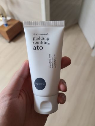 냉장고에 넣어요, 붉은 트러블 피부 다음날 진정되요 [버진팜스 푸딩수딩아토] — 5점을 준 리뷰어가 2021년 1월 올린 사용 사진