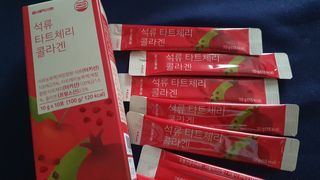 서울약사신협_석류 타트체리 콜라겐_10g x 30포 — 5점을 준 리뷰어가 2021년 7월 올린 사용 사진