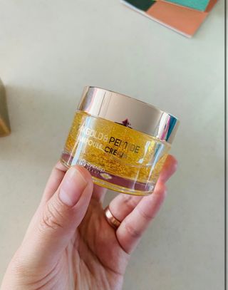 아이앤립 / EYENLIP 아이앤립 24K 골드 N 펩타이드 앰플 크림 — 5점을 준 리뷰어가 2021년 4월 올린 사용 사진